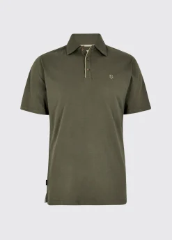 Kilmurray Men’s Three-Button Polo - Kelp