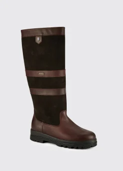 Kilternan Mens Country Boot - Black/Brown