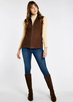 Kingston Leather Gilet - Walnut