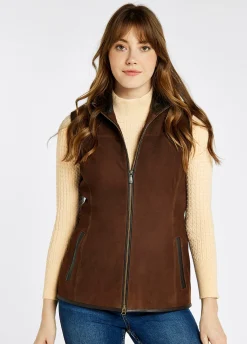 Kingston Leather Gilet - Walnut