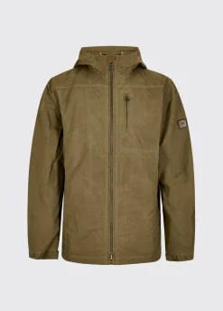 Larkfield Men's Wax Cotton Jacket - Dusky Green