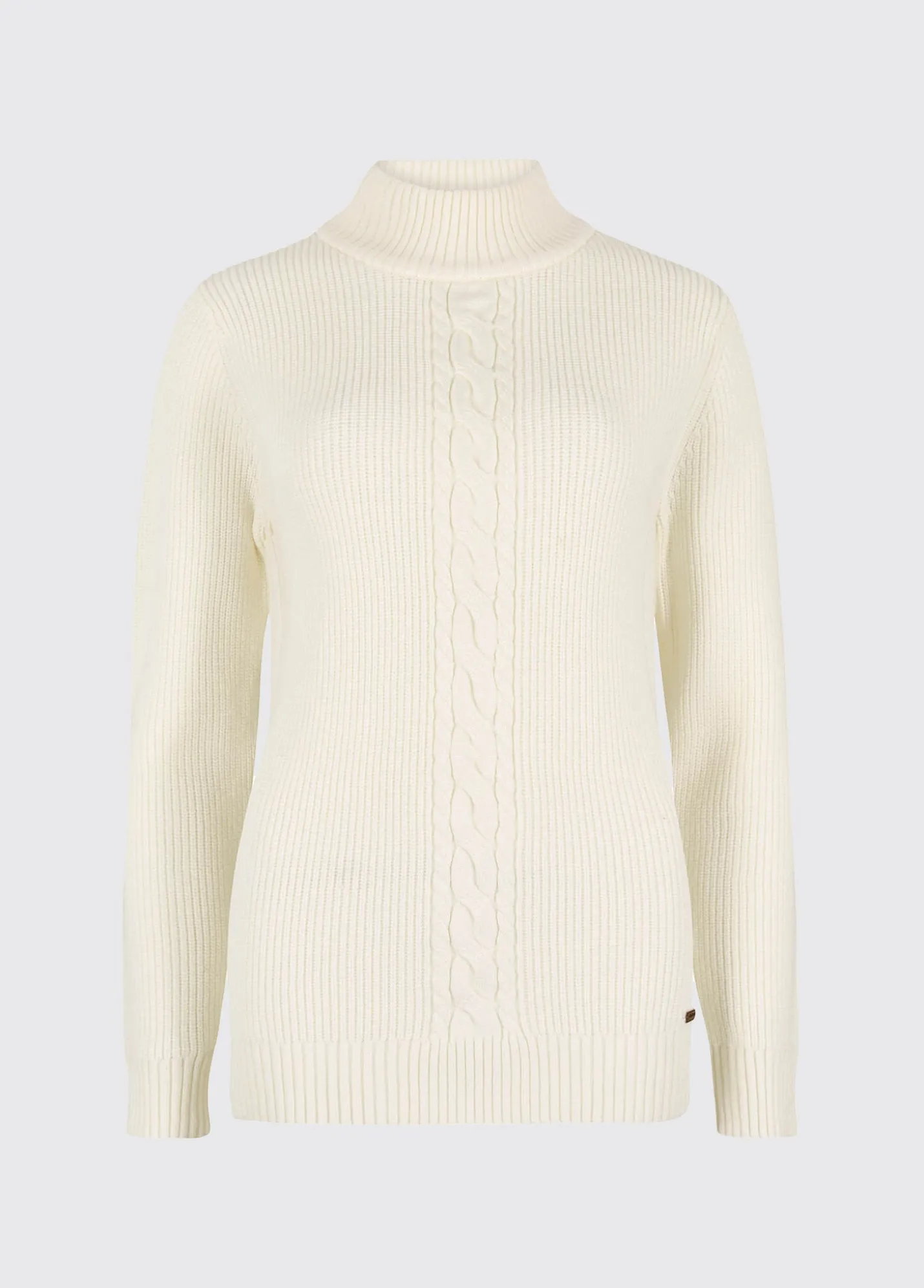 Lennon Women's sweater with mock neck - Chalk