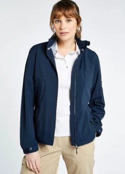 Livorno Women's Fleece-lined Crew Jacket - Navy