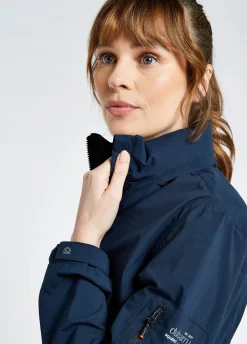 Livorno Women's Fleece-lined Crew Jacket - Navy