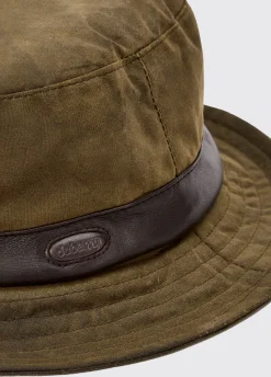 Macreddin Wax bucket hat - Olive