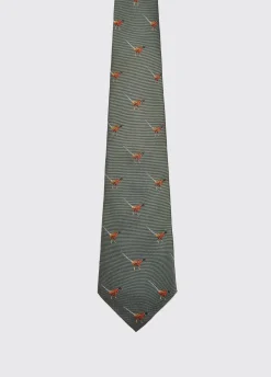 Madden Mens Silk Tie - Olive