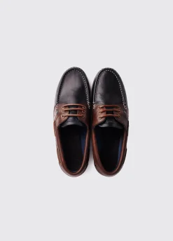 Mariner Moccasin - Navy/Brown
