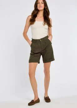 Maryland Women’s Linen Shorts - Khaki