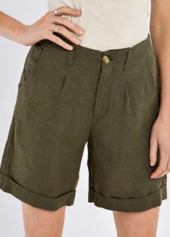 Maryland Women’s Linen Shorts - Khaki