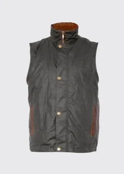 Mayfly Wax Gilet - Olive