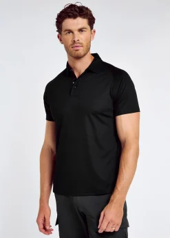 Menton Men's Technical Polo - Black