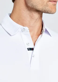 Menton Men's Technical Polo - White