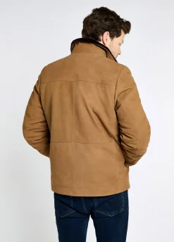 Merriman Men's Leather Jacket - Tan