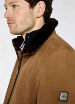 Merriman Men's Leather Jacket - Tan