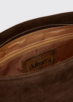 Millymount Ladies Suede Clutch - Cigar