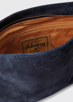 Millymount Ladies Suede Clutch - French Navy