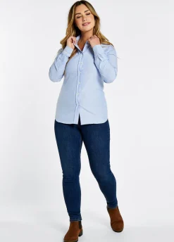 Mimosa Cotton Shirt - Pale Blue