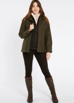 Mountrath Ladies Wax Cotton Jacket - Fennel