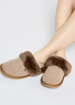 Mullingar Women’s mule slippers - Camel