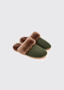 Mullingar Women’s mule slippers - Olive