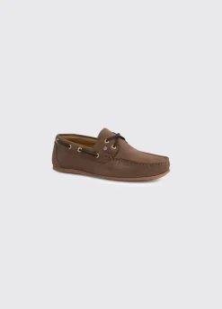 Neptune Ladies Soft Leather Deck Shoe - Cafe