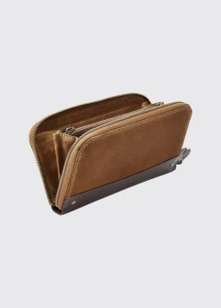 Northbrook Ladies Suede Purse - Camel