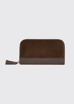 Northbrook Ladies Suede Purse - Cigar