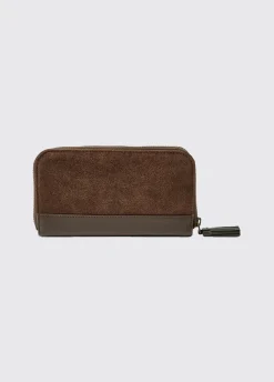 Northbrook Ladies Suede Purse - Cigar