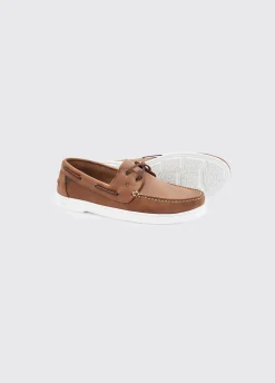 Oceania Mens dubarrylite™ Two Eye-Tie Moccasin - Chestnut