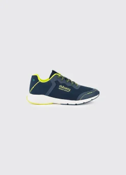 Palermo Ladies Lightweight Sporty Trainer - Navy/Citrus