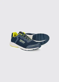Palermo Men's Lightweight Sporty Trainer - Navy/Citrus