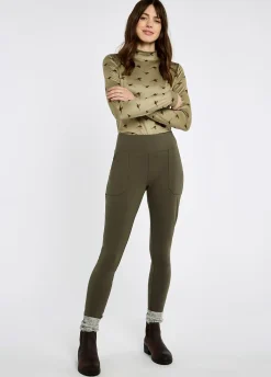 Pepperwort Women's water repellent leggings - Olive