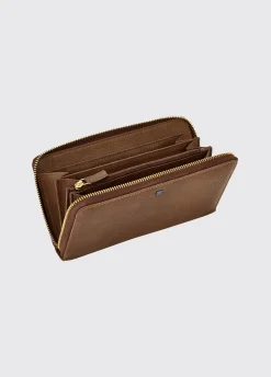 Portlick Ladies Leather Wallet - Walnut