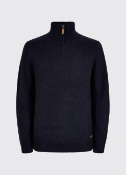 Power Men's Zip neck sweater - Navy