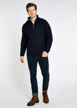 Power Men's Zip neck sweater - Navy