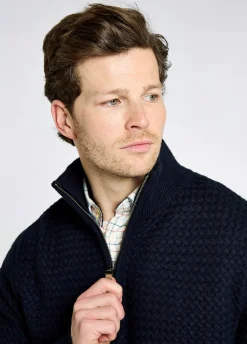 Power Men's Zip neck sweater - Navy