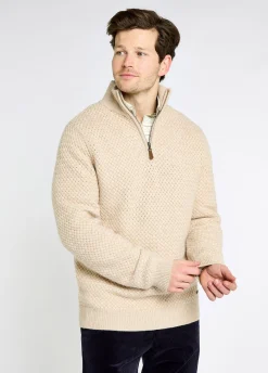 Power Men's Zip neck sweater - Oat
