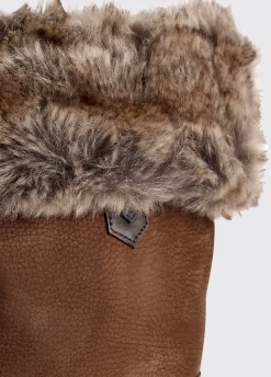 Raftery Ladies Faux Fur Boot Liners - Chinchilla
