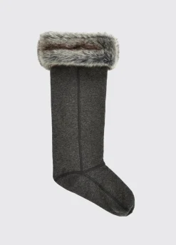 Raftery Ladies Faux Fur Boot Liners - Sable