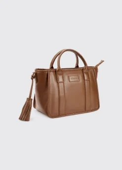 Ramelton Medium Size Leather Handbag - Caramel