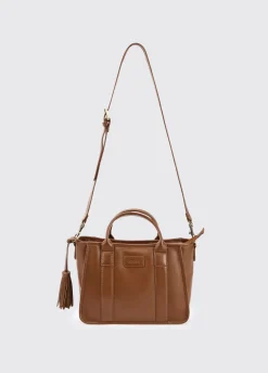 Ramelton Medium Size Leather Handbag - Caramel