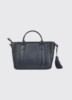 Ramelton Medium Size Leather Handbag - Navy