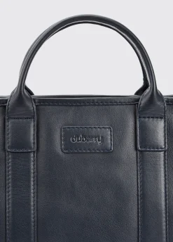 Ramelton Medium Size Leather Handbag - Navy