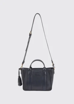 Ramelton Medium Size Leather Handbag - Navy