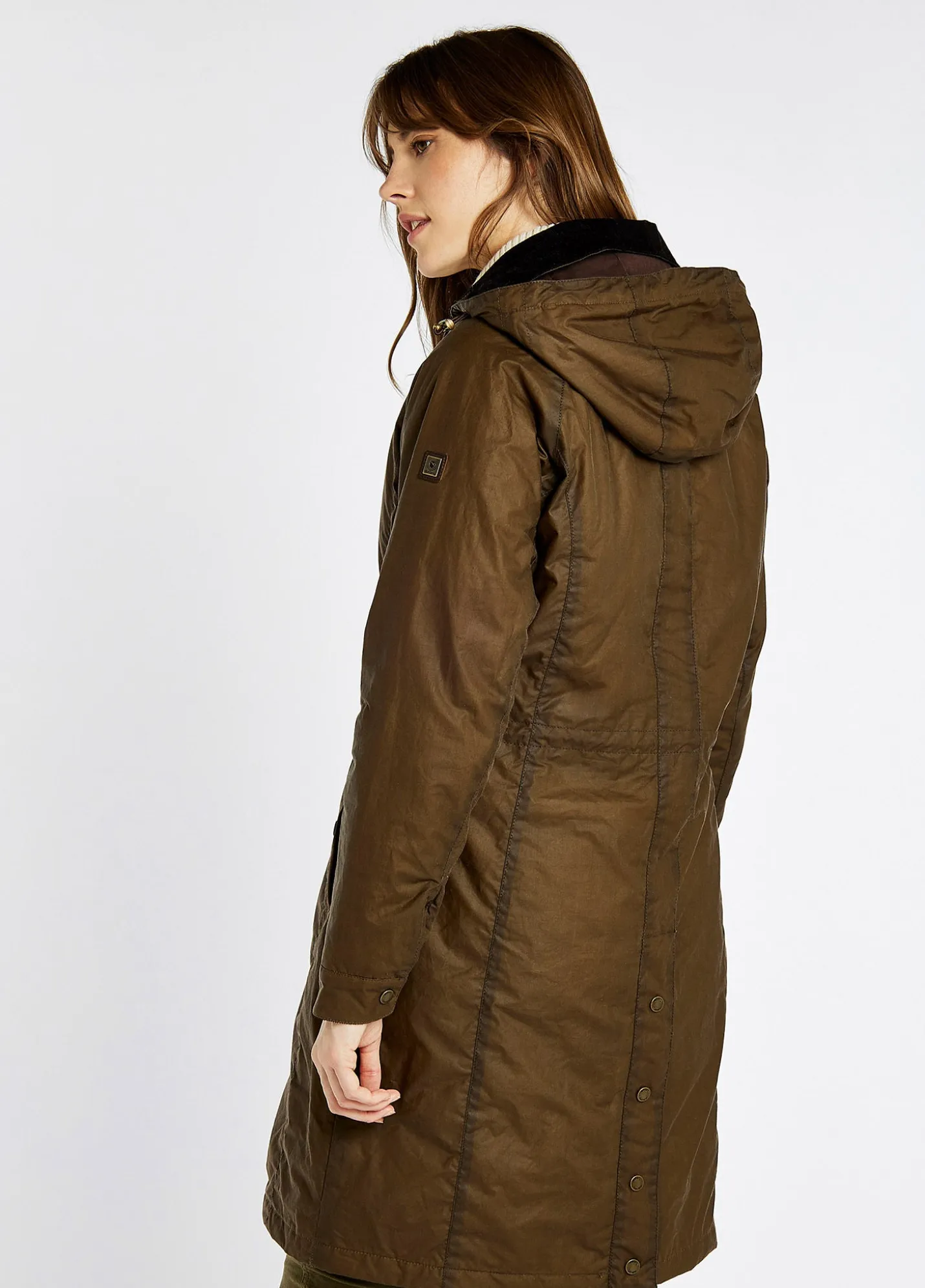 Redington Ladies Long Wax Coat - Ginger