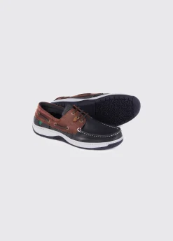 Regatta Deck Shoe - Navy/Brown