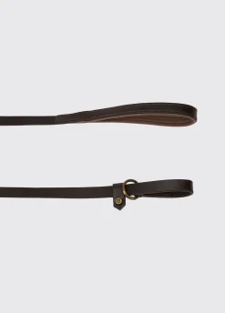 Riley 5ft Leather slip lead - Mahogany