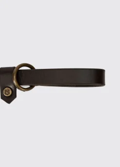 Riley 5ft Leather slip lead - Mahogany