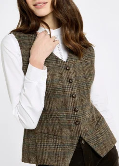 Robinswood Women’s tweed waistcoat- Kelty Glen