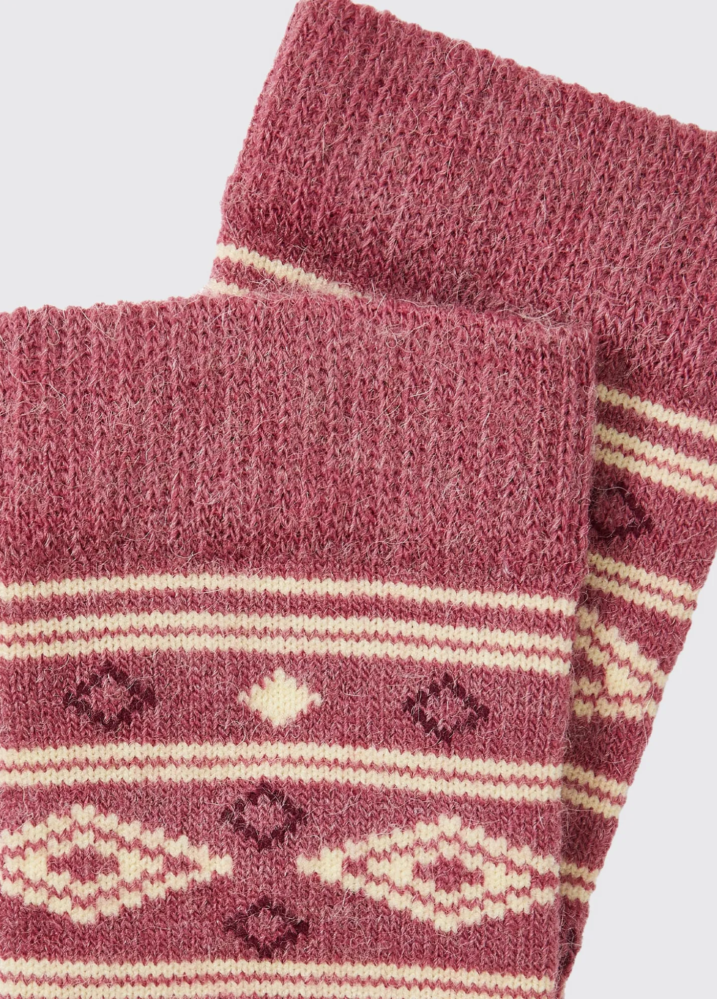 Rolestown Fair Isle Alpaca socks - Clover